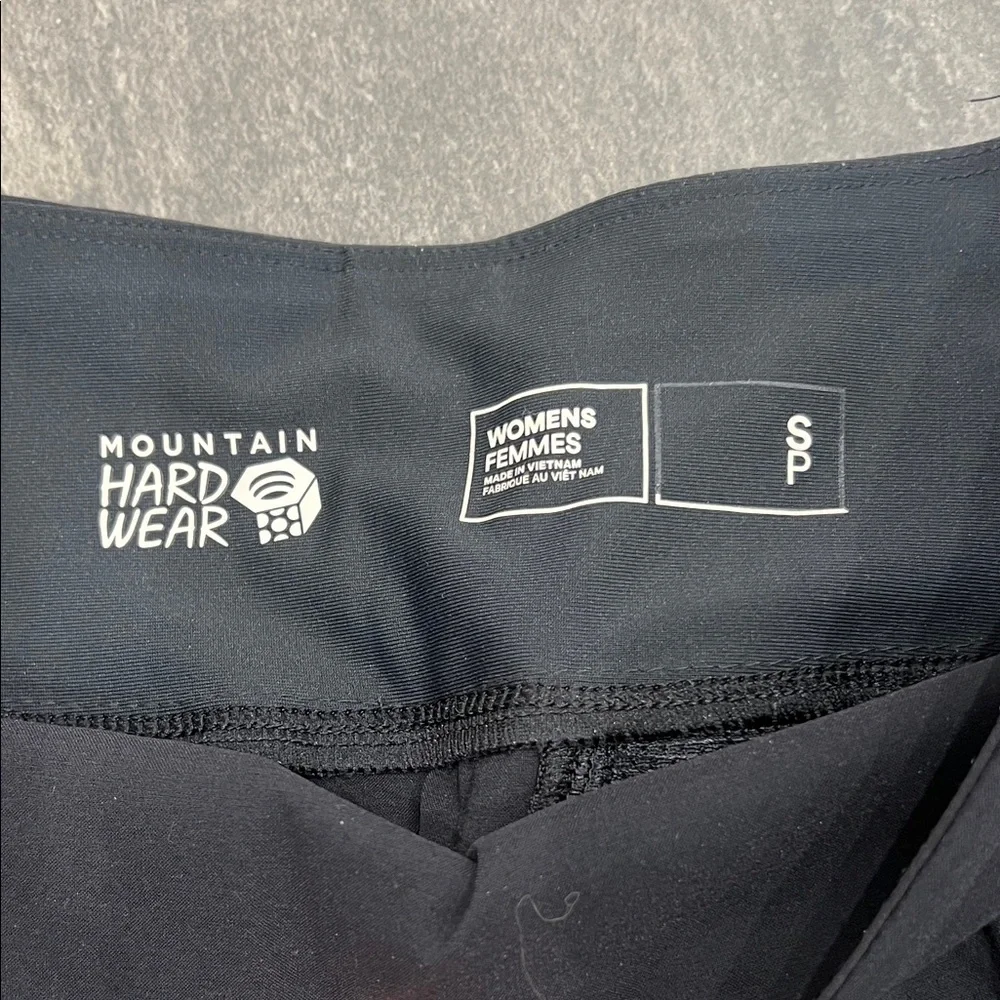 Mountain Hardwear Women's Athletic Shorts — Black & Beige - Picture 3 of 3